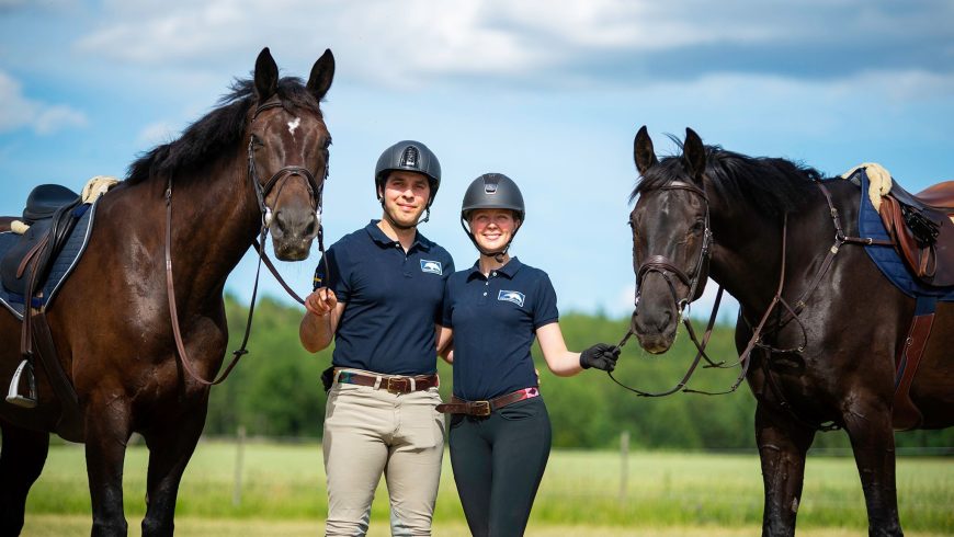 Sofie and Richie run the stable where horses and riders are trained together